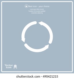 circular arrows vector icon