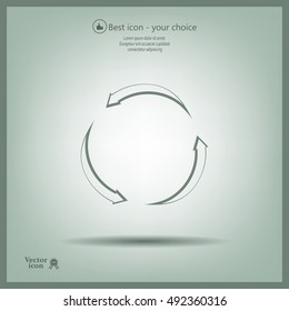 circular arrows vector icon