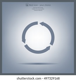 circular arrows vector icon