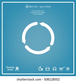 circular arrows vector icon