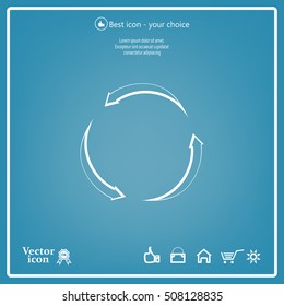 circular arrows vector icon