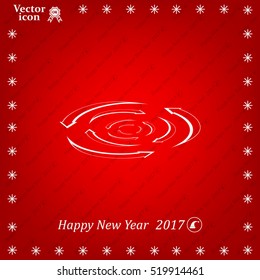 circular arrows vector icon