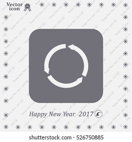 circular arrows vector icon