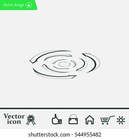 circular arrows vector icon