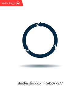circular arrows vector icon
