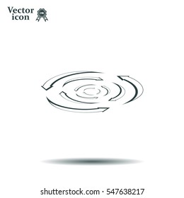 circular arrows vector icon