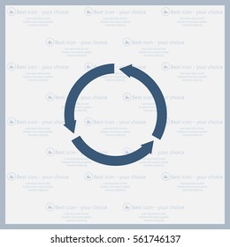 circular arrows vector icon