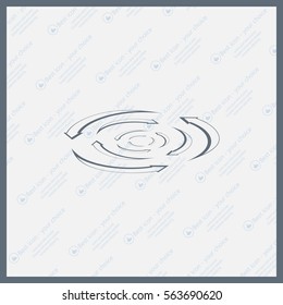 circular arrows vector icon