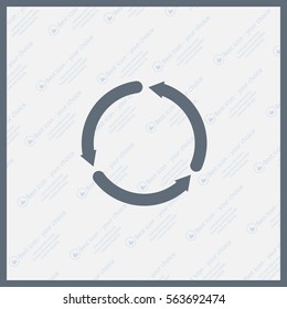 circular arrows vector icon