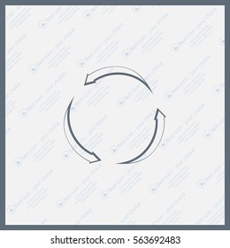 circular arrows vector icon