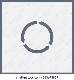 circular arrows vector icon