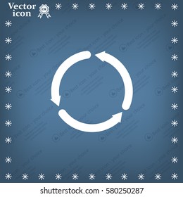 circular arrows vector icon