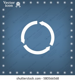 circular arrows vector icon