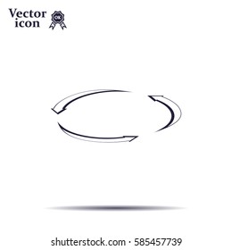 circular arrows vector icon
