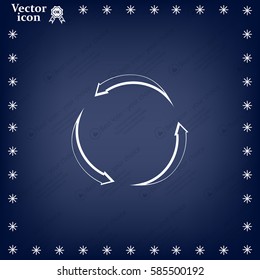 circular arrows vector icon