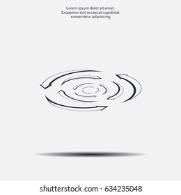 circular arrows vector icon