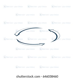 circular arrows vector icon