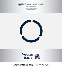 circular arrows vector icon