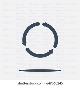 circular arrows vector icon