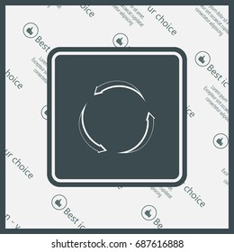 circular arrows vector icon