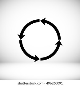 circular arrows vector icon, vector best flat icon, EPS
