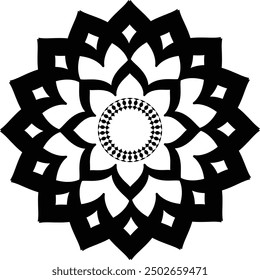 Circular art pattern. Vintage decorative elements. mandala ornament background.