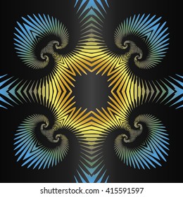 circular astral geometric pattern mandala colorful colored - mystic background