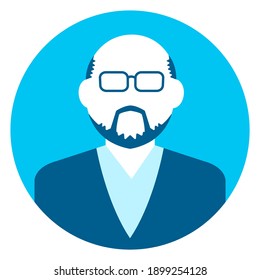 Circular Avatar Vector Illustration (Male)