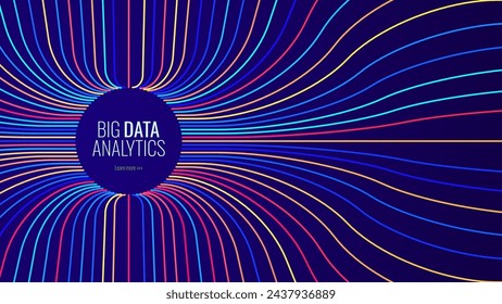 Circular Big Data Graph. DNA Test Infographic. Genome Sequence Map. Chromosome Architecture, Molecule Sequencing Chart. Genetic Science and Technology Concept. Vector Illustration Background.