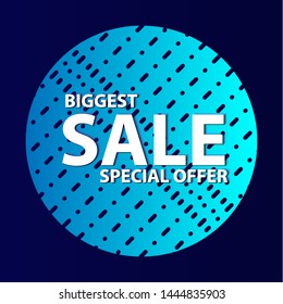circular big sale background vector image