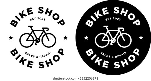 Circular Bike Shop Cycling Bike Bike Label Logo Vorlage Symbol Zeichen Symbol Symbol Symbol Emblem Zeichen Vektorgrafik EPS PNG Transparent kein Hintergrund Clip Art Vektor EPS PNG