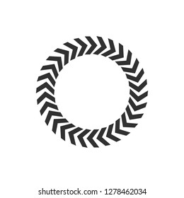 circular black arrows, vector illustration isolated on white background