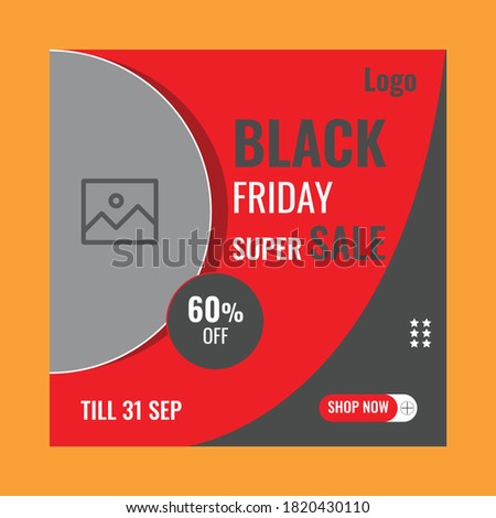 Circular black friday social media post design, banner design, 
facebook banner design, business social media banner