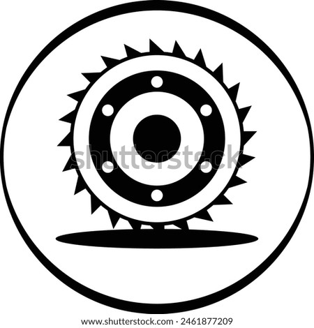 Circular Blade vector icon design, Labor Day Symbol, 1st of May Sign, International Workers Day stock illustration, Abrasive saw Disc concept