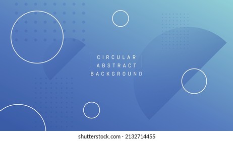 Circular Blue Gradient Abstract Background