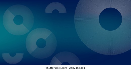 Plano de fundo da tecnologia de linha azul circular