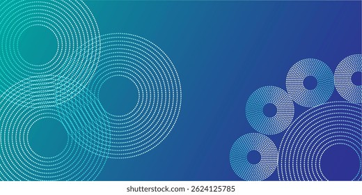 Circular blue line technology modern background ilustration eps 10