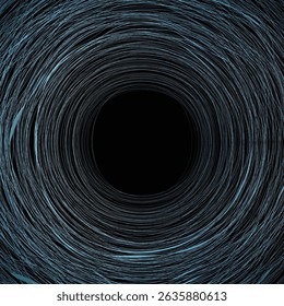Malha de hidromassagem azul circular, design em espiral hipnótica, arte digital mínima