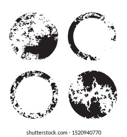 Circular blur material, grunge, stain, ink, circle, texture, stamp material, frame