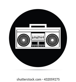 Circular Boombox Icon