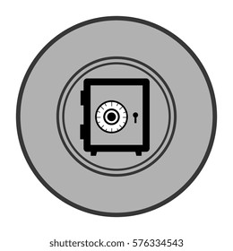 circular border with metal strong box