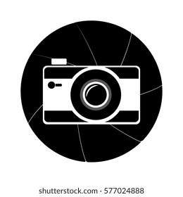 circular border in obturator shape with silhouette camera