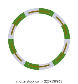 circular border round tube graphic design vector illustration eps