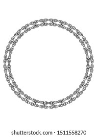 circular borders and frames motifs