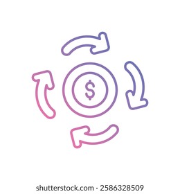 Circular Business Models for Sustainability vector stock icon