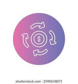 Circular Business Models for Sustainability vector stock icon