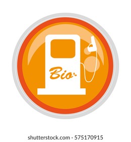 circular button bio fuel station