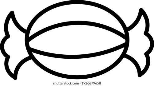 Circular candy , illustration, vector on white background.