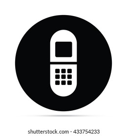Circular Cell Phone Icon