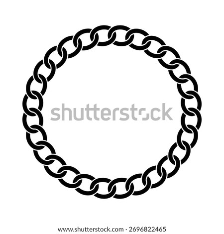 Circular chain link border design